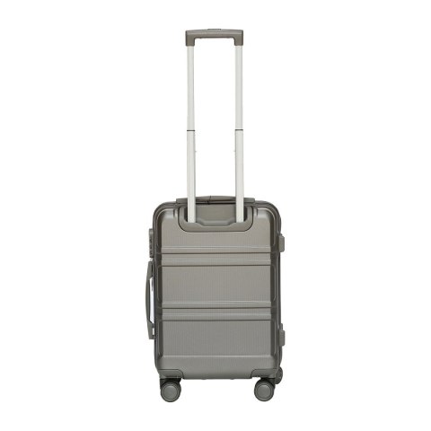 Walizka Kabinowa + kuferek kosmetyczka zestaw Barut szare z ABS