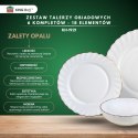 KOMPLET OBIADOWY OPAL MARIGOLD DLA 6 OSÓB 18 ELEM. KINGHOFF KH-1921