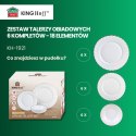 KOMPLET OBIADOWY OPAL MARIGOLD DLA 6 OSÓB 18 ELEM. KINGHOFF KH-1921