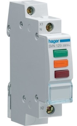 HAGER LAMPKA LED CZERWONY, ZIELONY,POMARAŃCZOWY