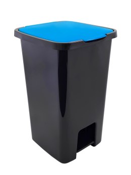 UN POJEMNIK NA ODPADY SORTA Z PEDAŁEM NIEBIESKI 45L