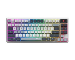 MSI MSI FORGE GK600 TKL WIRELESS SKY | Klawiatura do gier | Bezprzewodowa | USA | Bluetooth | 2,4 GHz, Bluetooth, USB 2.0 | Mechanic