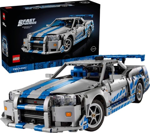 42210 - LEGO Technic - Samochód Nissan Skyline GT-R (R34) z filmu Za szybcy, za wściekli
