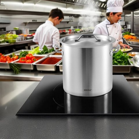 GARNEK GASTRONOMICZNY Z POKRYWĄ STALOWĄ 33L KINGHOFF KH-1964