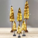 Choinka Sztuczna Świecąca VILDE 147 cm 30 LED na Pniu Dekoracja