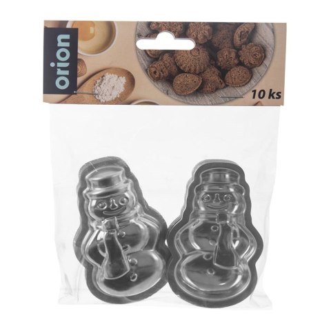 Foremka do Ciastek Stalowa Bałwan ORION Świąteczna Wytrzymała 10 szt.