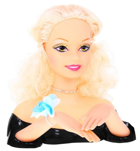 ND28_10878_ZDZ_8830S_BLOND Lalka blondynka do stylizacji włosów dla dzieci 3+ Zestaw do czesania + Ozdoby akcesoria