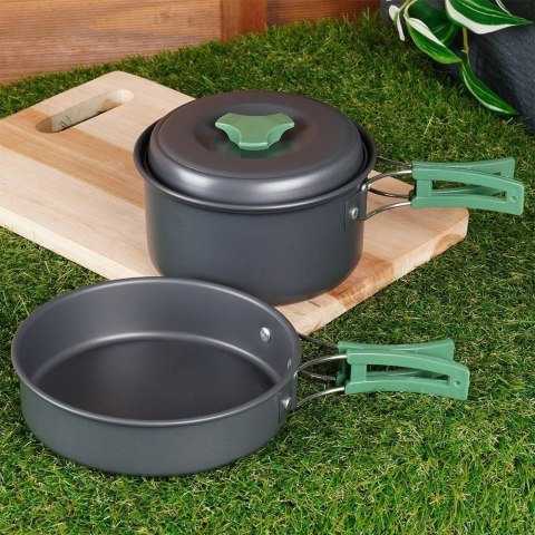 Naczynia Turystyczne Składane Aluminiowe pod Namiot IFFS 500 / 900 ml 2 el.