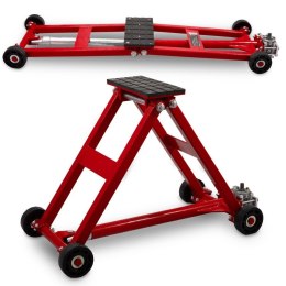 Podnośnik nożycowy BITUXX 2,5T płaska platforma 11-48cm na korbę ręczną CZERWONY