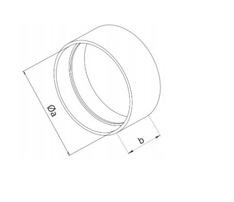 AIR ROXY ŁĄCZNIK KANAŁU OKRĄGŁEGO 125MM