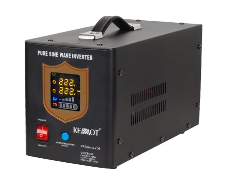 URZ3406B Awaryjne źródło zasilania KEMOT PROsinus-700 przetwornica z czystym przebiegiem sinusoidalnym i fu