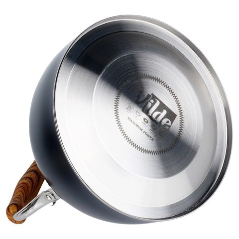 Czajnik z Gwizdkiem Stalowy Czarny na Gaz Indukcję Klasyczny VILDE 2, 5l