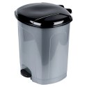 Kosz Pojemnik na Śmieci Odpady Pojemny z Pedałem Plastikowy Szary ORION 50l