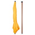 Parasol Plażowy Ogrodowy Stabilny Żółty Regulowany Składany AMBIANCE 200 cm