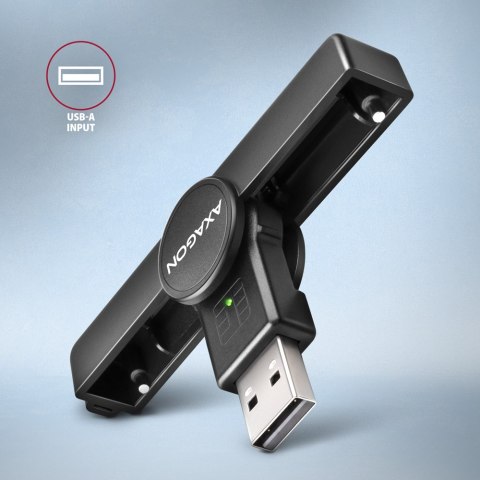 AXAGON AXAGON Foldable pocket USB-A contact Smart/ID card reader | CRE-SMPA