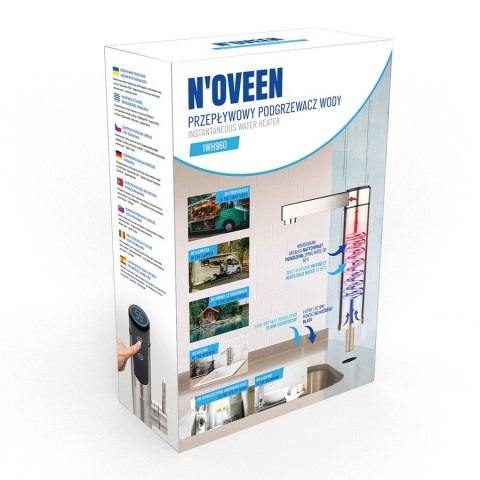 Przepływowy podgrzewacz wody nablatowy NOVEEN IWH960 INOX
