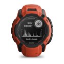 Zegarek sportowy Garmin Instinct 2X Solar 50mm Czerwony