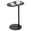 Stolik Kawowy Metalowy Czarny Boczny Minimalistyczny 35 x 25 x 53 cm T4Y