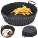 Wkład do Frytkownicy Air Fryer 1 szt. HIT Silikonowy Szary Okrągły 20 cm