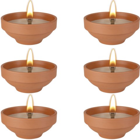 BISPOL - Znicz Ceramiczny Otwarty C003 - 6 szt.