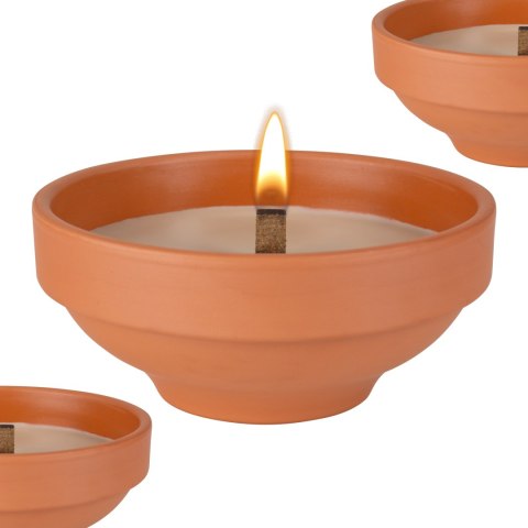 BISPOL - Znicz Ceramiczny Otwarty C003 - 6 szt.