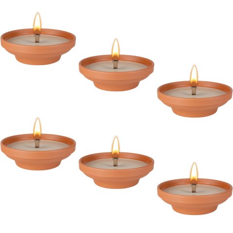 BISPOL - Znicz Ceramiczny Otwarty C004 - 6 szt.