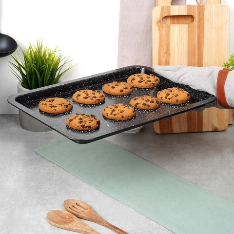 Blacha do Pieczenia Granitowa VILDE 43 x 29 x 2 cm Stal Węglowa