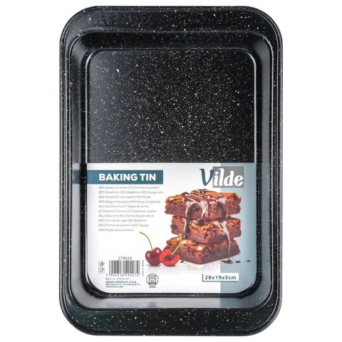 Brytfanna Granitowa VILDE 28 x 19 x 5 cm Stal Węglowa do 230°C