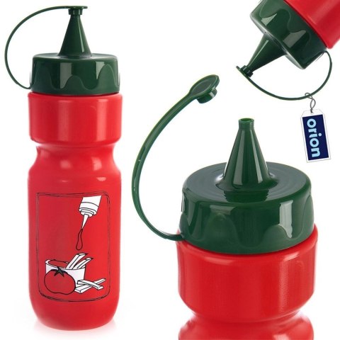 Butelka ORION do Sosów Ketchupu 680 ml Czerwona z Dozownikiem