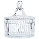 Cukierniczka Szklana ALPINA 250 ml Kryształowe Zdobienia z Pokrywką