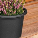 Doniczka Ogrodowa Okrągła VILDE 20 cm Czarna Odporna na Pogodę