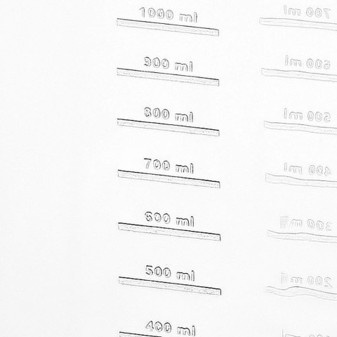 Dzbanek Plastikowy z Miarką ORION 1 L Przezroczysty z Uchem i Dzióbkiem