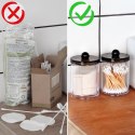 Pojemnik na Patyczki Płatki Kosmetyczne 2 szt VILDE z Podajnikiem 7 x 11 cm