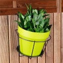 Uchwyt Balkonowy na Doniczkę Metalowy 29 x 22 cm VILDE do Balustrad 5 cm