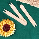 Widelczyki do Frytek Drewniane 50 szt. VILDE Ekologiczne 8,5 cm