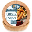 Wkład do Frytkownicy Air Fryer 50 szt. VILDE Pergaminowy Okrągły 23 cm