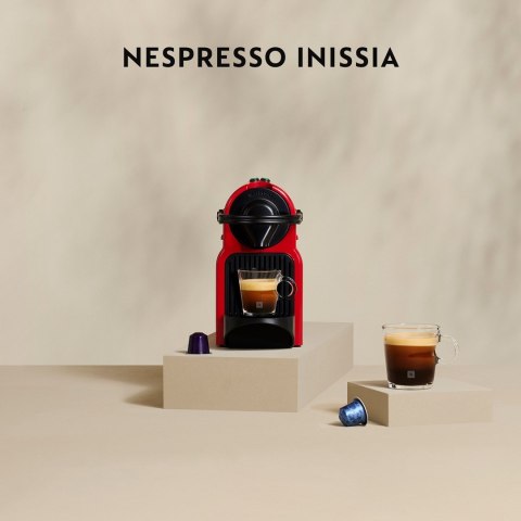 Ekspres kapsułkowy Krups Nespresso Inissia XN1005 (1260W; kolor czerwony)