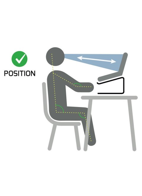 Port Designs 901103 stojak na laptop Podstawka na notebooka Aluminium, Czarny 39,6 cm (15.6")