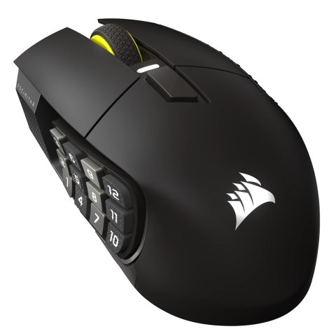 Mysz do gier Corsair SCIMITAR ELITE WIRELESS SE - Brąz metal, Optyczna sieć bezprzewodowa / USB 2.0 Typ A / 16 programowalnych p