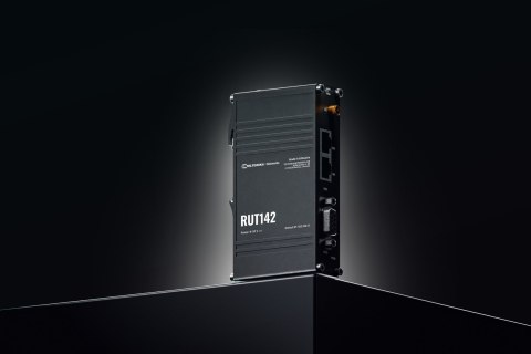 Teltonika Router przemysłowy RUT142 WiFi 4, RS232, 2x RJ45 100Mb/s, IP30