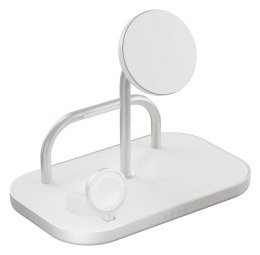 Ładowarka ZENS ZEDC29W/00, Wewnątrz, AC, USB, Ładowanie bezprzewodowe, 1 m, Srebrny, Biały