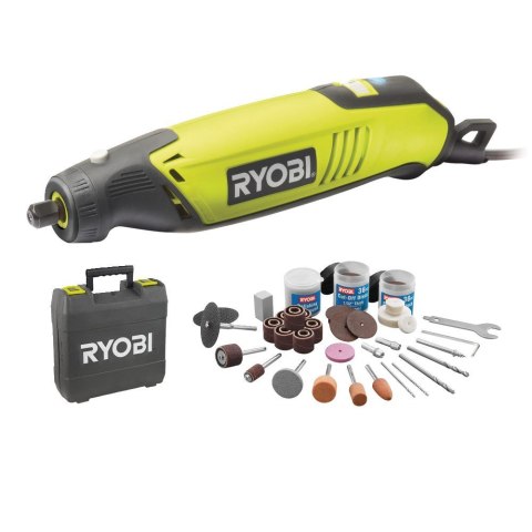 Szlifierka prosta RYOBI EHT150V 150W, zest 115 akcesoriów
