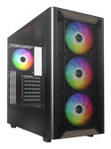 Drewniana obudowa PC Montech XR, Midi-Tower, ATX, ARGB, szkło hartowane