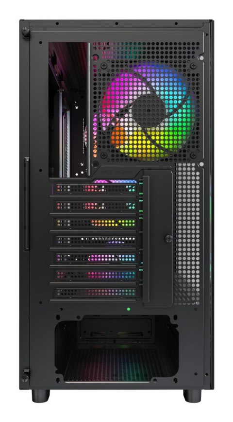 Drewniana obudowa PC Montech XR, Midi-Tower, ATX, ARGB, szkło hartowane
