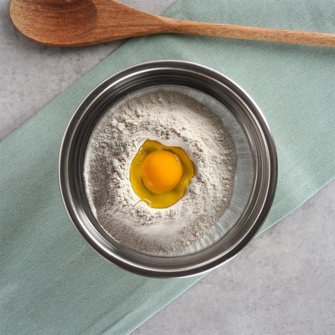 Miska Kuchenne Stalowa Biała 14,5 cm 700 ml do Zmywarki VILDE