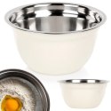 Miska Kuchenne Stalowa Biała 14,5 cm 700 ml do Zmywarki VILDE