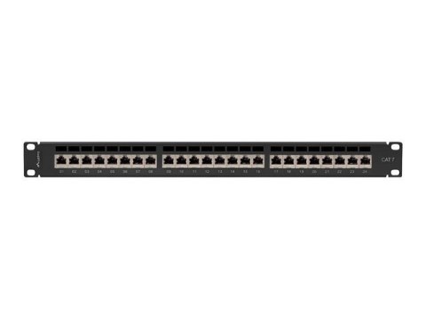 LANBERG PATCH PANEL 19" 24 PORT 1U KAT.7 FTP CZARNY PPS7-1024-B