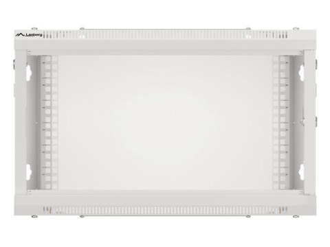 LANBERG SZAFA WISZĄCA RACK 19" 6U 600X450 DRZWI METALOWE SZARA (FLAT PACK) WF01-6406-00S