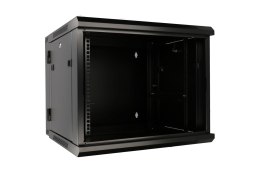 Extralink Szafa rack 9U 600x600 AZH Czarna montowana na ścianie, dwusekcyjna