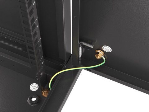 Stojak 12U Lanberg WF01-6612-00B Szafa wisząca Czarny